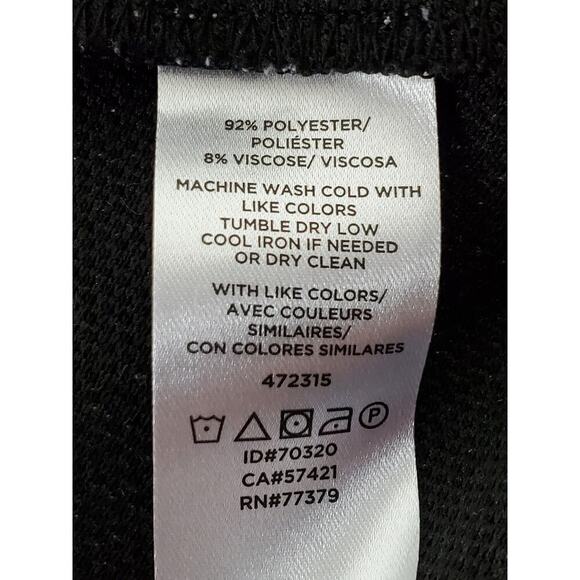 ANN TAYLOR Women's Black & White Sleeveless Peplum Top Sz XS - Picture 8 of 8